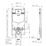 Kohler K-32789H-PNE-NA Hydro-Tower 氣動隱藏式水箱 | 靜音節水